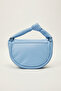 Large Handbag with Plain Skin Drawstring Handle - 2