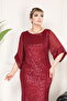PUL PAYET BLACK EVENING DRESS, SPECIAL DAYS, WEDDING ELITE TREND, NEW, BOAT NECK, ZAR PAYET - 7