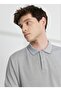 Polo Neck Gray - White Men's T-Shirt 4A 9000000003 - 3