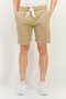 Men 2 Pack Solid Drawstring Fleece Shorts, Beige