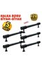 5 Pcs Metal Ring Furniture Drawer Cabinet Handle Black-Black 128mm