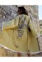 100% Cotton Muslin Woven Ethnic Elephant Pattern Kimono Robe Dressing Gown Beach Clothing