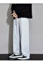 Men's Gray Straight Leg Sweatpants - 3