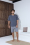 Men's Short Sleeve Shorts Men's Pajama Set New Season - 4