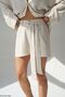 Women's Shirt-Shorts Linen 2-Piece Set - 2