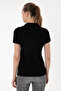 Women's Black Basic Polo Neck T-Shirt 50300896-Vr046 - 5