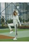 Women's Embroidered Zip-Up Top and Bottom Tracksuit Set
