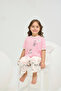 8804 Girl's Printed Pajama Suit - 4