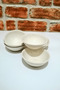 Porcelain Snack Bowl-Mini Bowl-Jam-Honey Bowl-Breakfast- 6 Pieces - 10 cm X 4 cm - 2