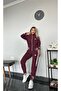 Women's Zip-Up Bottom-Top Tracksuit Set Embroidered 2-Ply Lycra - 3