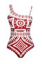 One Shoulder Pareo Swimsuit - 2