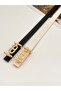 2 Pack Gold Buckle Thin Belt, Trouser Belt, Shirt Belt, Coat Belt, Dress Belt - 3