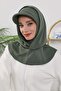 Four Seasons Women's Instant Bonnet with Visor and Concealer Feature, Khaki, B-88O - 4