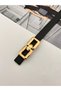 Square Pin Gold Buckle Women's Belt Trouser Belt Dress Belt Shirt Belt Coat Belt