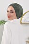 Four Seasons Pleated Bonnet, Khaki, B-13O - 4