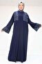 57203 Large Size Sandy-Sequin Vest-Dress - Navy Blue - 4