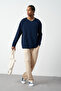 Oversize Long Sleeve Stretchy Modal Men's T-Shirt - 3