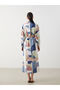 Nevavm Women's Shirt Dress with Distinctive Collar Pattern - 4