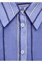 Multi-Position Closure Striped Shirt - 6