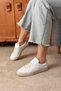 Lena Women's Comfortable Sole Casual Sneaker with Back Piece Detail - 3