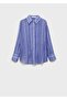Multi-Position Closure Striped Shirt - 3