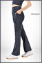Women's Anthracite High Waist Smoothing Double Pocket Flared Leg Tights Anthracite Bootcut 105303