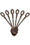 Sugar and Spice Spoon Wedding Candy Spoon Ornamental Spoon Coffee Tea Spoon with Stones and Beads - 2