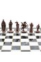 37cm Marble Patterned Bronze Medieval British Royal Army Figure Chess Set Decorative Gift - 5