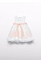 Abel&lula baby embroidered jacquard tulle dress 5004