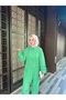 Women's Sleeve Tunnel Linen Double Suit - 2