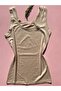 Women's Modal Fabric Thick Strap Extra Piping Box Packaged 3-Piece Black, Tan, White Sports Tank Top - 4