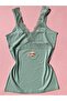 Cotton Modal Fabric V-Neck Lace Strap Tank Top with Box Packaging 4 Pcs Black, White, Powder, Green - 4