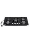5 Burner Glass Stove, Cast Iron Pan Support, Auto Ignition, Metal Knob|8 MM Thickness Glass|GGC31011