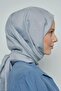 Jacquard Cotton Shawl Monogram Pattern - Gray - 3