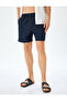 Oversize Swim Shorts with Belted Waist and Pocket Detail - 3