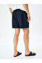 Oversize Swim Shorts with Belted Waist and Pocket Detail - 4