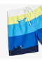 Tie Waist Swim Shorts with Shark Print Detail - 3