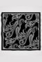 Motif Pattern Modal Scarf - Black - 3