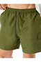 Oversize Swim Shorts with Belted Waist and Pocket Detail - 5