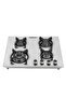 2 IN 1 Built-in Gas Hob Stainless Steel Sabaf Burners| Cast Iron Pan Support Auto Ignition GGC31026 - 5