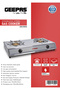 Stainless Steel Gas Burner HeavyDuty Cast Iron Burner ElectroplatePan Support Auto Ignition GGC31033 - 4
