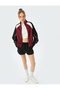 Canvas Black Women's Shorts 5Sal40056Ik