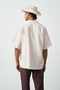 Men's Printed Oversize Shirt, 100% Viscose, Soft Key Fabric, Cuban Collar, Short Sleeve Shirt - 6