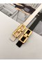 2-Piece Square Pin Gold Buckle Women's Belt Trouser Belt Dress Belt Shirt Belt Coat Belt, - 2