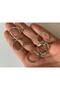 Small Eco Chain Ring 20 mm Epoxy Handcrafted DIY Macrame Chain Ring Keychain 20Pcs - 4