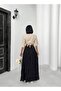 Black Crinkle Voile Crush Skirt 5007 - 8