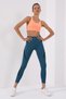Emerald Text Printed High Waist Diver Fabric Skinny Leg Women's Leggings - 94539 - 3