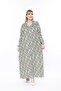 Women's Long Sleeve Plus Size Woven Summer Long Sleeve Dress - 3
