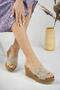 Cross Straw Filling Sole Women's Slippers - 3