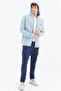 Indigo Lace-Up Pocket Detailed Comfortable Fit Men's Tracksuit Bottom - 84998 - 5